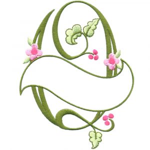 Floral Ribbon Alphabet & Letters