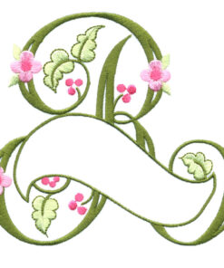 Floral Ribbon Alphabet & Letters