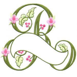 Floral Ribbon Alphabet & Letters