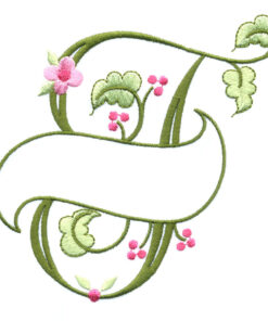 Floral Ribbon Alphabet & Letters