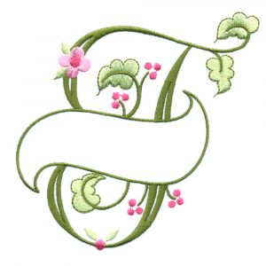 Floral Ribbon Alphabet & Letters