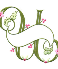 Floral Ribbon Alphabet & Letters