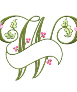 Floral Ribbon Alphabet & Letters