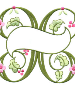 Floral Ribbon Alphabet & Letters