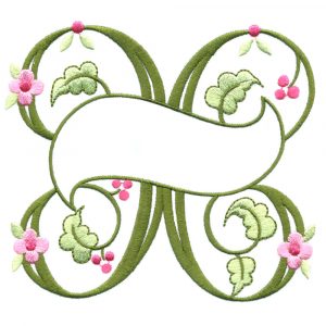 Floral Ribbon Alphabet & Letters