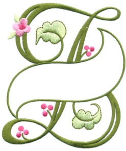 Floral Ribbon Alphabet & Letters