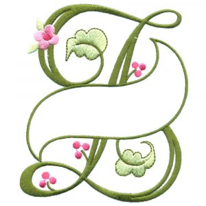 Floral Ribbon Alphabet & Letters