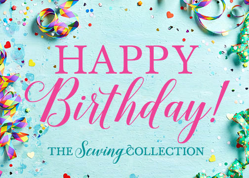 Sewing Collection Gift Card Happy Birthday