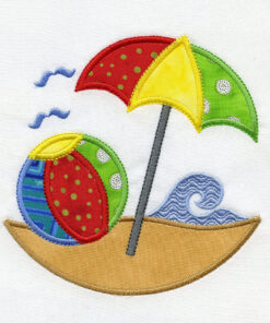 Kids Beach Applique by Kathy Drew