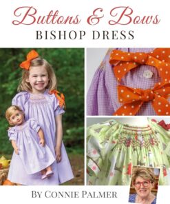 Connie Palmer Buttons & Bows Bishop Dress