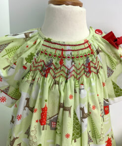 Connie Palmer Buttons & Bows Bishop Dress