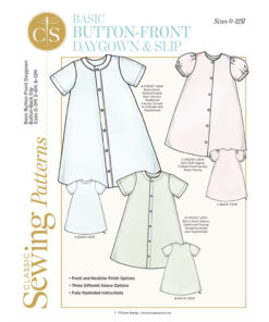button front daygown