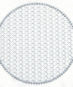 Round Pearl Frame with Lace Fill