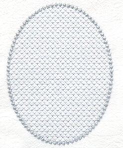 Lace and Pearl Oval Frame