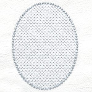 Lace and Pearl Oval Frame