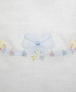shadow-embroidered bow with chicks and bows