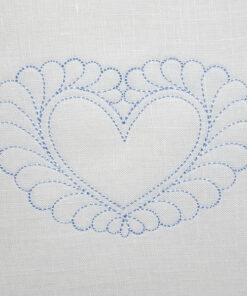 Feathered Heart Quilt Motif