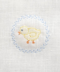 Baby Chicks with Feather-Stitched Circle