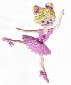 Tiny Ballerina dance embroideryFairy Dancer dance embroidery