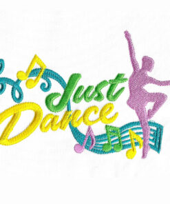 Just Dance embroidery