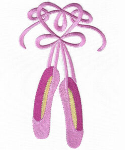 Ballet Shoes embroidery