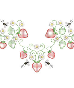 Strawberry Summer Yoke Design - Chloe Size 2-4