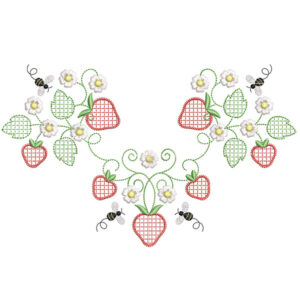 Strawberry Summer Yoke Design - Chloe Size 2-4