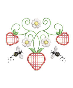 Alternative view of Strawberry Summer Yoke Design - Chloe Size 2-4