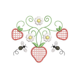 Alternative view of Strawberry Summer Yoke Design - Chloe Size 2-4